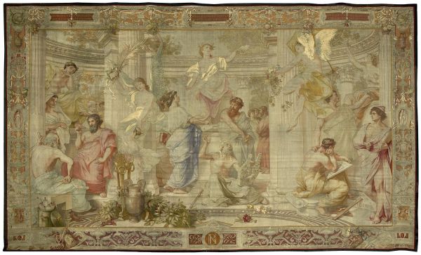 Tenture dite de la Chambre de Mazarin
Génie des Lettres, Sciences, Arts dans l'Antiquité